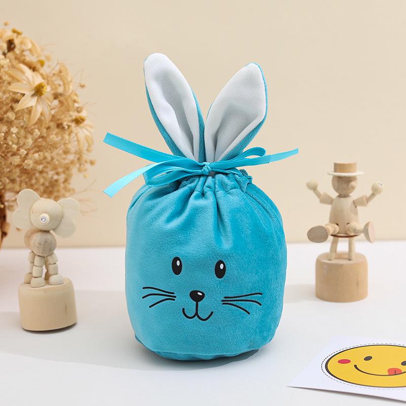Easter Velvet Bunny Ears Gift Box - Creative Candy Party Bag