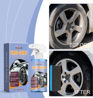 Homonth Spray para Recauchutado de Neumáticos de Coche Aceite Protector para Neumáticos Esmalte Impermeable Antifouling Spray de Recauchutado de Larga Duración