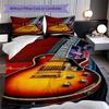1PC Music, Guitar Theme Bedding Quilt Set Quilt Cover Pillowcase Home Decoration Birthday Gift (1 * Duvet Cover + 2 * Pillowcase, Without Core)