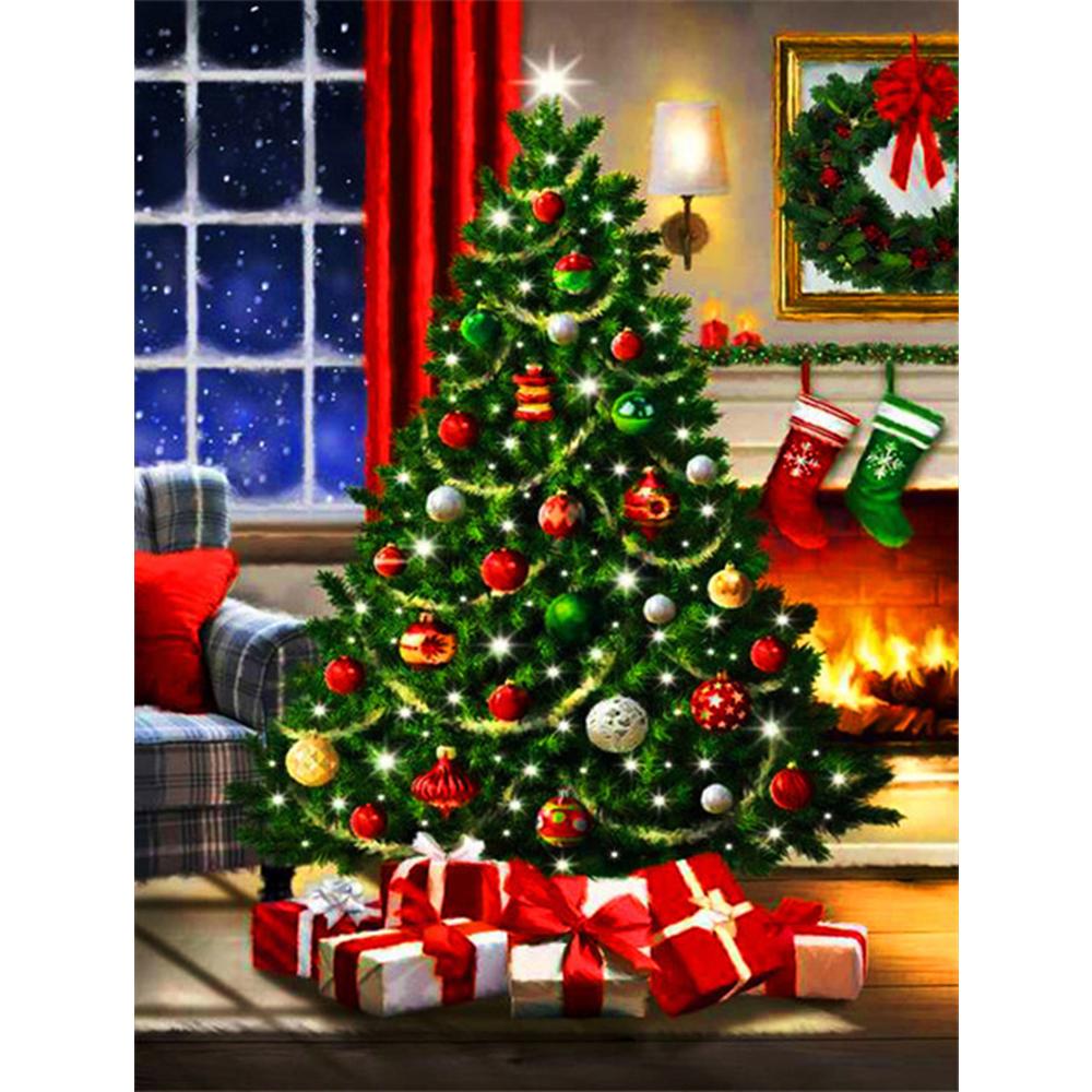 5D Diamond Painting Landscape Door Rhinestone Kit Sale Diamond Embroidery Christmas Tree Needlework Sets Handmade Gift