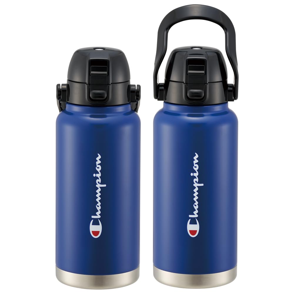 Champion One-Push Direct Drink Bottle with Handle, 1000ml, Navy, STD10H