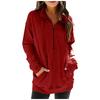 Women  Sweatshirts Long Sleeve Oversized Pullover Tunics With Pockets