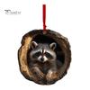 Christmas Animal Ornament Cartoon Forest Animal Hanging Decoration 2D Flat Acrylic Pendant for Christmas Tree Decor