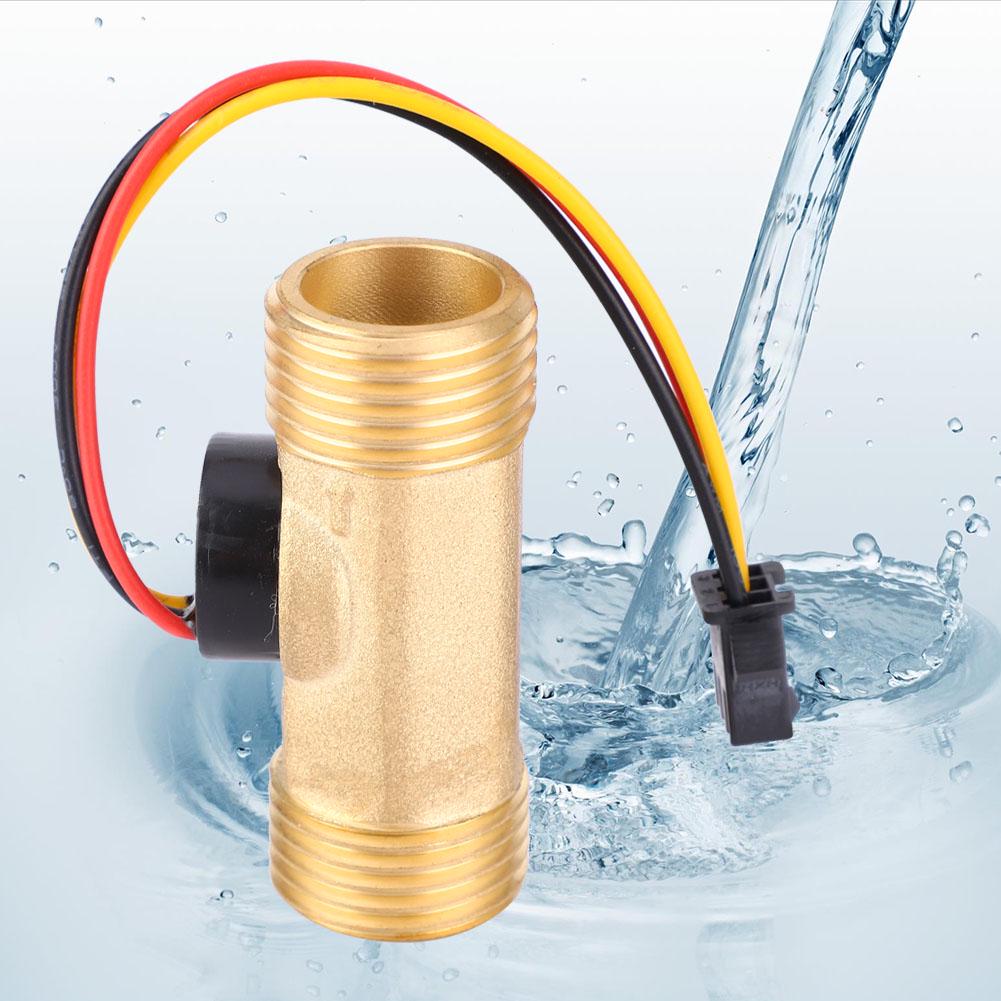 G12in Hall Effect Flow Rate Meter MalE Male Thread 1~30l Min Flow Sensor Gauge