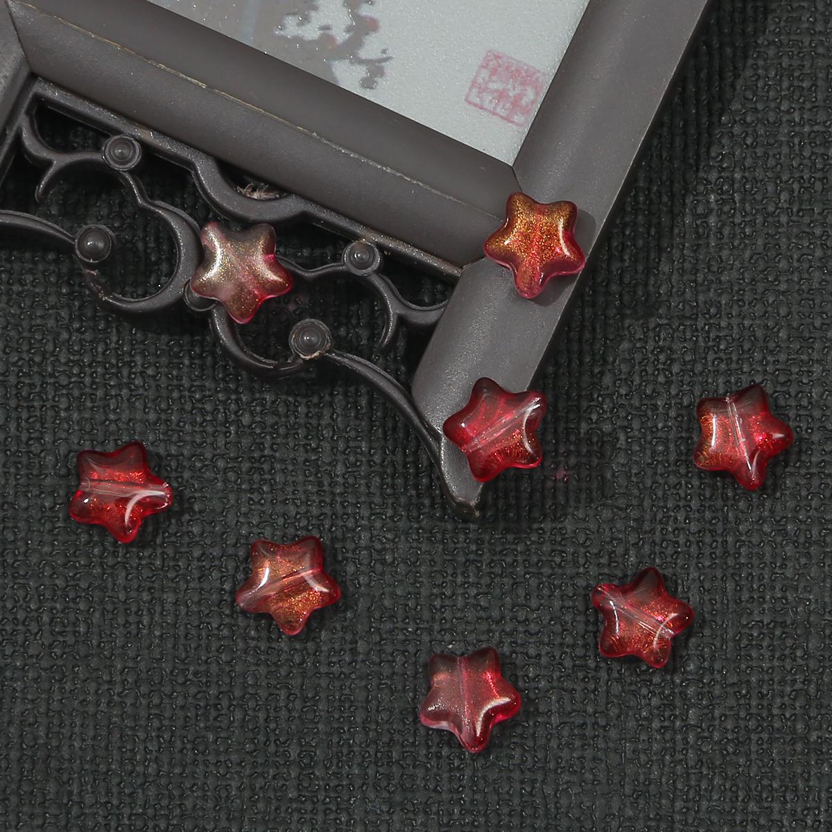 

10 шт. 8 мм звезда разноцветные архаичные аксессуары с золотой фольгой матовое стекло кулон для изготовления ювелирных изделий DIY очаровательные украшения 8mm 10pcs