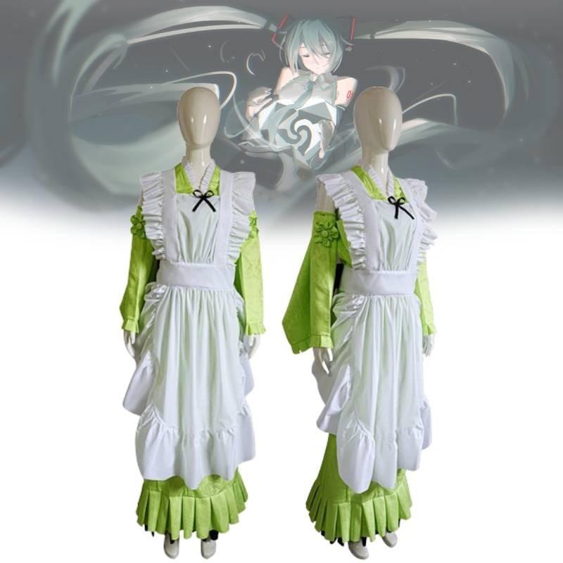 Cosplay Hatsune Miku Matcha Suit For Womens Stylish Comfortable Party Halloween