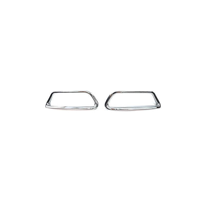 For Jeep Cherokee 19-2022 Bright Chrome Rear Fog Light Eyelid Molding Trim 2PC