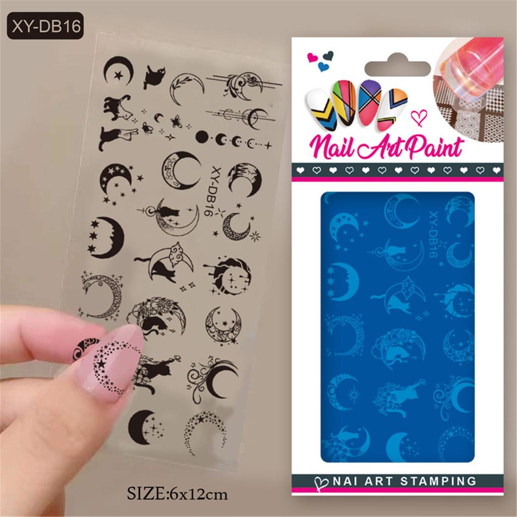 Nail Stamp Plate Nail Art Templates Heart Flower Nail Art Plates for DIY Nail Art Decorations Nails Art Stamping Plates
