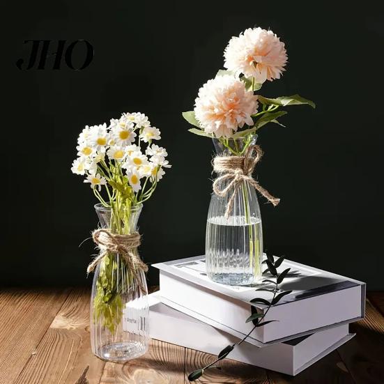 Durable Plastic Vase Clear Bud Vases, Modern Table Centerpiece Flower Vase, Simple Stylish Home Decor Transparent Decorative for Dining Wedding