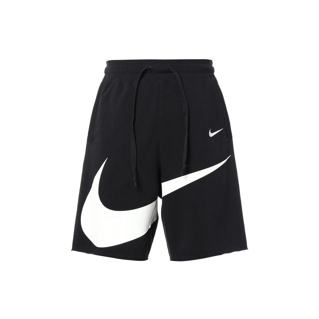 Nike Swoosh Colorblock Logo Print Knit Shorts Men Shorts Black DJ5373-010