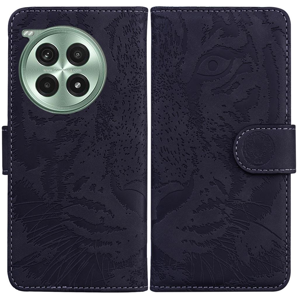 For OnePlus Ace 3 Pro 5G Phone Case Tiger Imprint Leather Wallet Cover