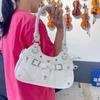 Y2k Fashion Women Shoulder Bag Cute Sweet Ita Bag Lolita Girls Transparent Pocket DIY Display Handbag Fashion Underarm Bag Purse