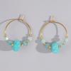 High-End Aventurine Abacus Bead Earrings for Women