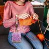 Durable Bamboo Wrist Yarn Holder With Wristband Portable Yarn Ball Holder Yarn Minder Spinner for Yarn Storage
