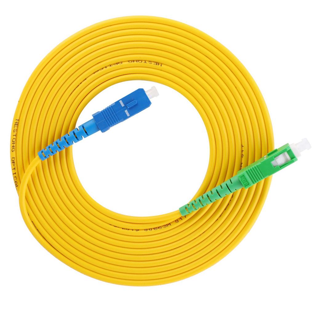 2 Pcs Fiber Jumper 5m Sc APCUPC Single Mode Optical Fiber Patch Cord Cable