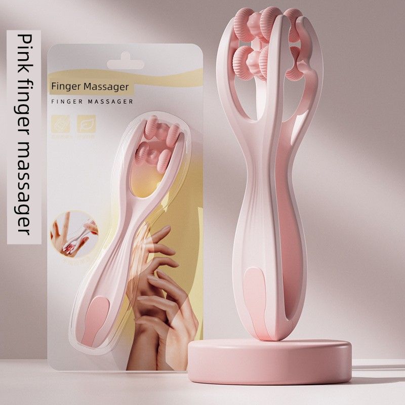 Solid Wood Ball Massager Dredging Meridian Gadget Universal for Entire Body Roller Arm Finger Leg Massage Brush
