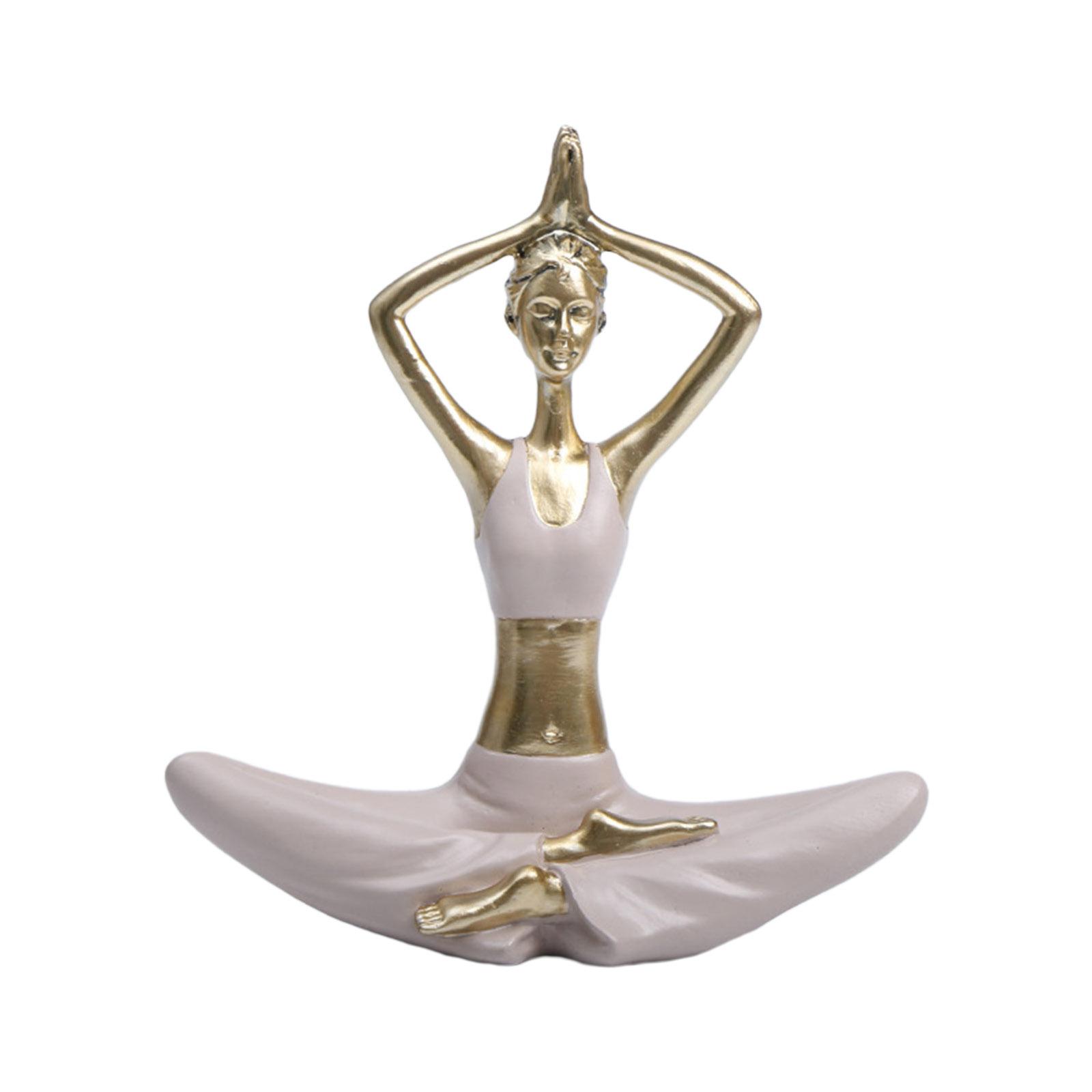 

Медитация Дзен Йога Статуэтки Йога Леди Статуэтки для Домашней Комнаты Стола Полка Декор Идеи Подарков Смоляной Духовный Декор A