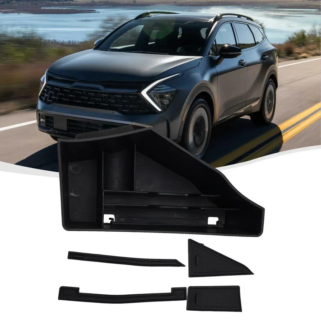 Car Central Console Storage Box Tray Black For Kia Sportage NQ5 2024 2024 2024 Only For LHD Car Storage Box Accessories