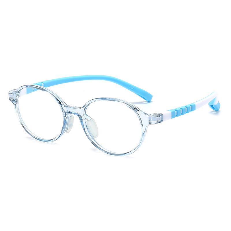 New Kids' Anti-Blue Light Silicone Eyeglass Frames, Versatile for Students, In Stock