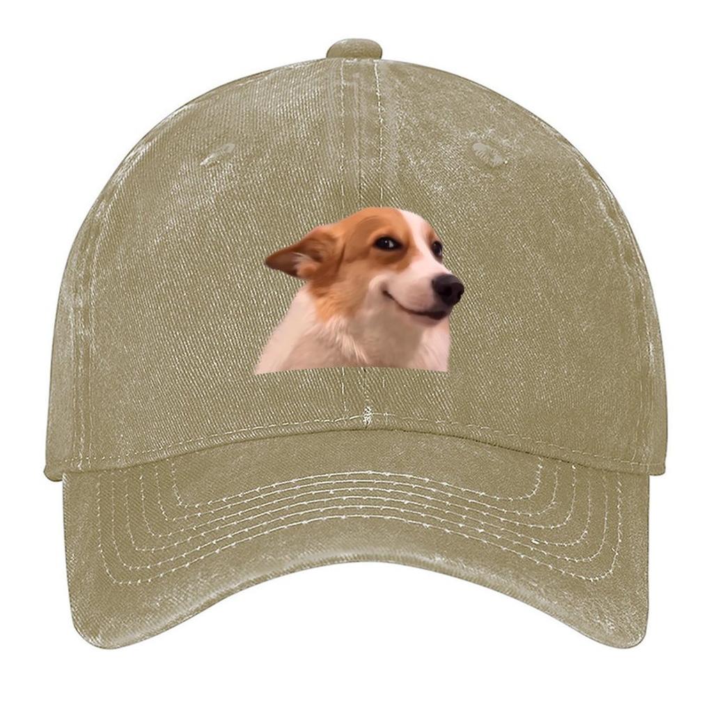Sly smiling dog Meme Baseball Cap Big Size Hat Military Cap Man Sunscreen Sun Hat For Children Unisex Caps Women's