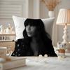 Honey Dijon Cushion Cover Anti-dustmite Pillowcase Invisible Zipper Silky Short Plush Sofa Cushion Cover