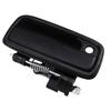 Black Plastic & Metal Right Exterior Car Door Handle, Matte Finish