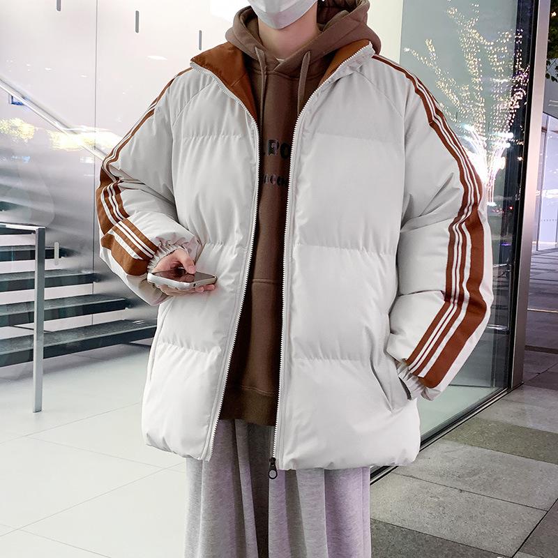 Cotton Coat Men's Korean Version of the Trendy New Winter Youth Cotton Coat Thickened Student Coat Winter Coat Cotton Jacket Stand Collar
