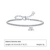 Stainless Steel Paperclip Chain Bracelet Metal Simple Bracelet For Women Men Silver Plated Punk Jewelry Gifts