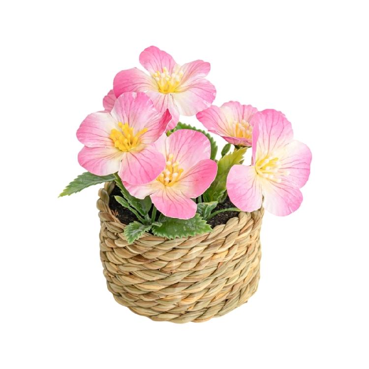 

Realistic Artificial Flower Potted Plant Home Floral Arrangement For Desk Bookshelves Windowsill Balconies Decoration