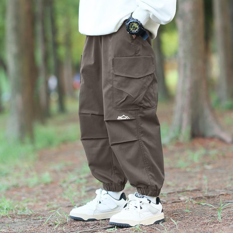 Boys Casual Cargo Pants Spring Autumn Kids Long Pants