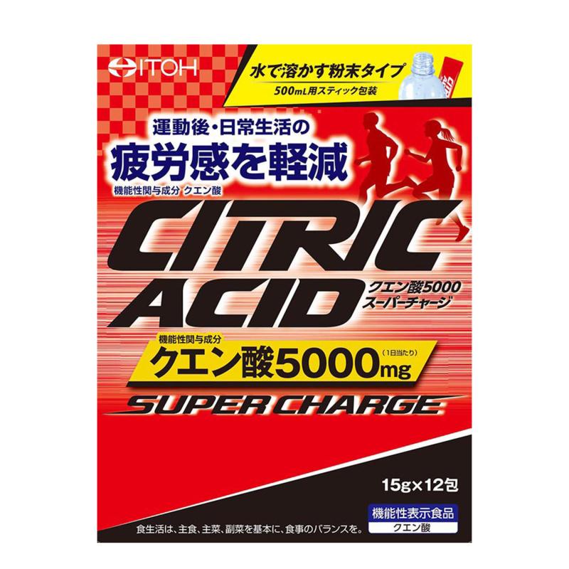 

Citric Acid 5000 Supercharge 180g (15g x 12 packs)