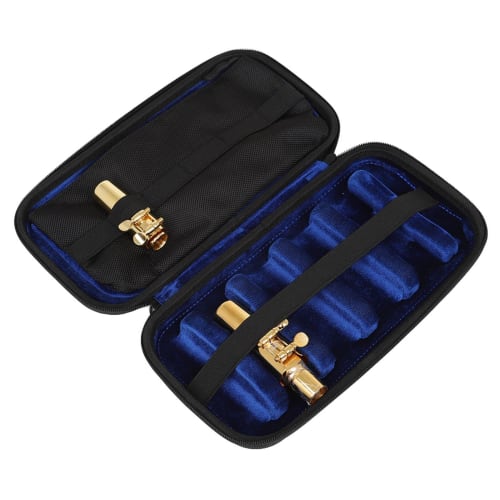 Saxophone Mouthpiece Case Soft Non-Abrasive Lining Pouch Saxophone Reed Bag