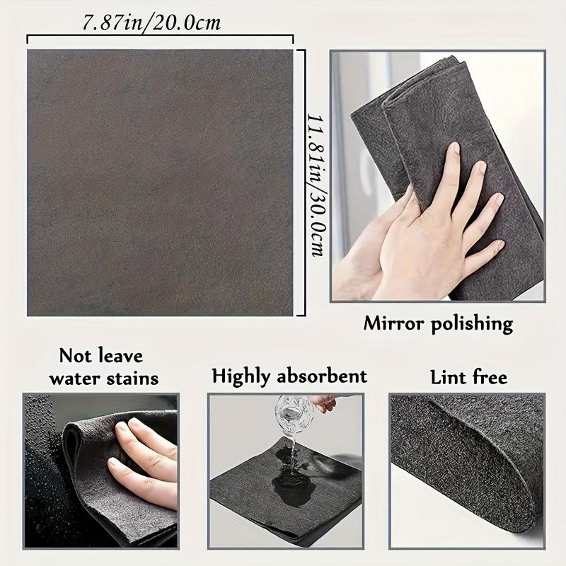 5pcs of magic cleaning cloth to wipe the glass without leaving marks, no watermark to wipe the glass to wipe the mirror artifact
