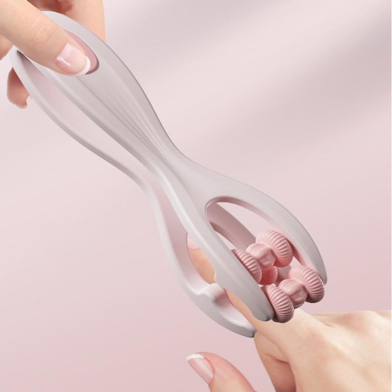 Finger Massager Dual-Row Roller Design Easy Use Relieve Finger Fatigue Promote Blood Circulation Portable Roller Finger Massager