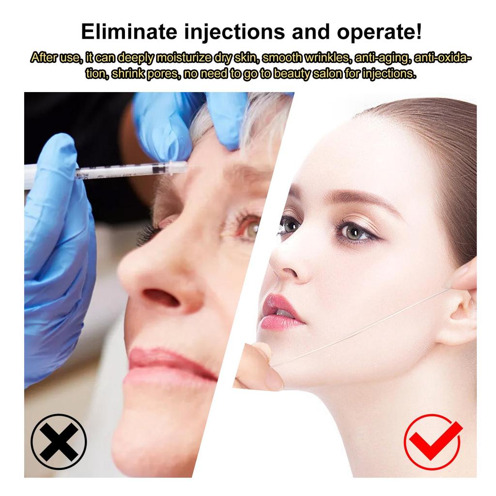 EELHOE Kit Rassodante e Lifting Linea Proteica Viso Linee Sottili Contouring Rassodamento Cutaneo Siero Idratante