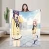 You and Me and Her A Love Story Miyuki Aoi  Print Blanket For Men Women Super Soft Cozy  Throw Blankets for Couch Multi-size