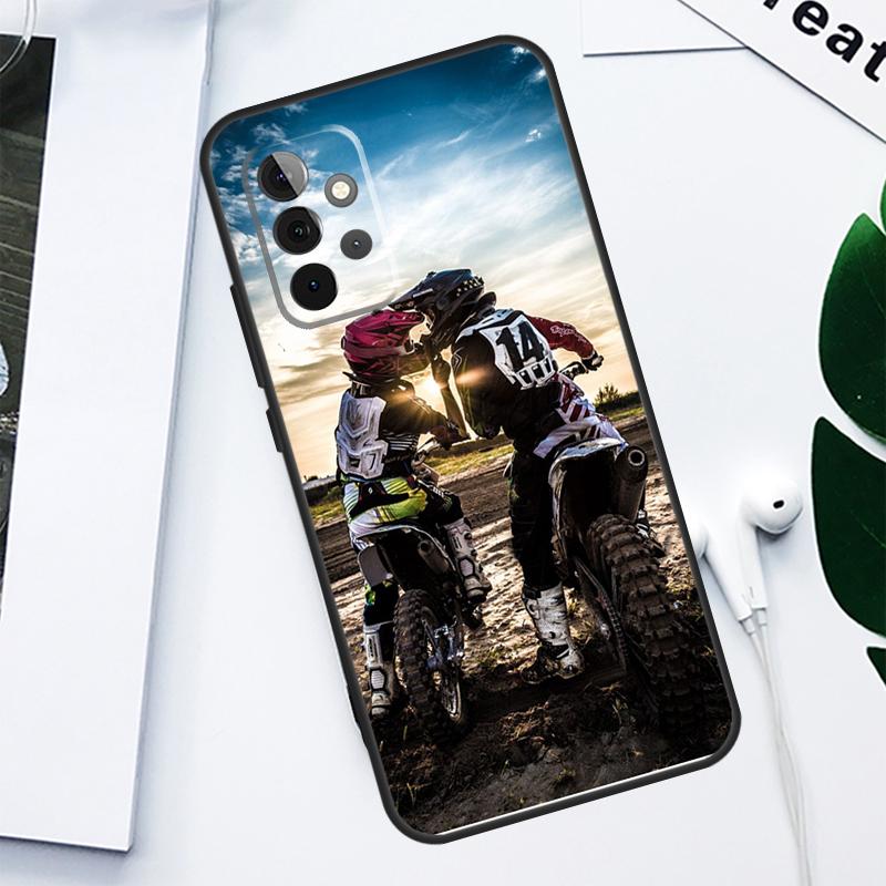 Custodia per telefono Moto Cross motorcycle sports Per Samsung Galaxy A13 A53 A33 A54 A34 A14 A55 A35 A15 A05 A06 A16 A22 A32 A52