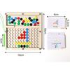 Magnetic Bead Maze Toddler Toy DIY Doodle Board With Pen Card Puzzle Montessori Educational Preschool Travel Gift