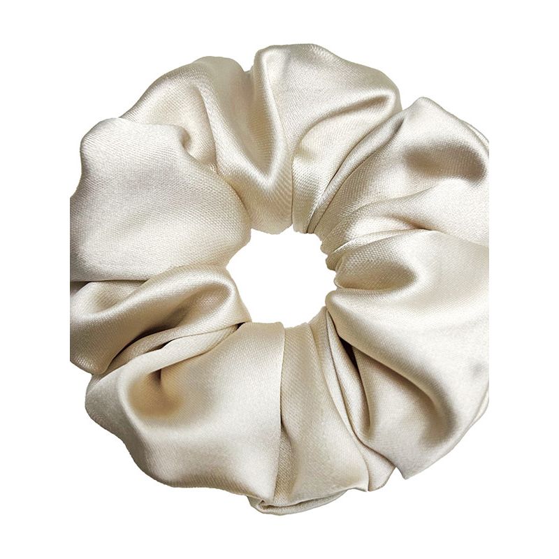Nuovo Stile Europeo e Americano Semplice Blu Navy Scrunchie di Alta Gamma per Capelli Accessorio per Capelli Grande Fiore per la Testa Elegante Versatile Trendy