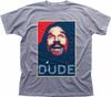 La DUDE Big Lebowski Jeff Bridges Flashback Acido Poster t-shirt heather 9260