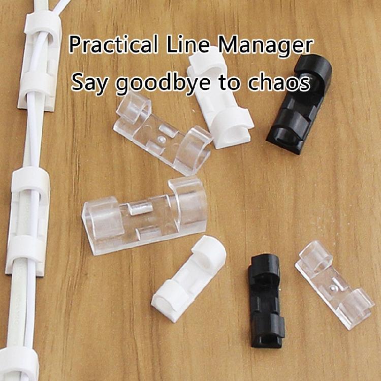 Self Adhesive Cable Organizers Wire Clamp Manager for Secure and Clean Wire Management Home or Work