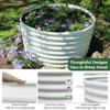 2-Pack 3ft X 24 Tall Galvanized Raised Garden Beds Outdoor Round Metal Planter Box for Planting Vegetables Flowers Herb Anti-Ru