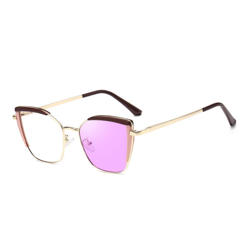 Cat'S Eye Color-Changing Optical Frame Female Anti-Blue Light Glasses Frame Female
