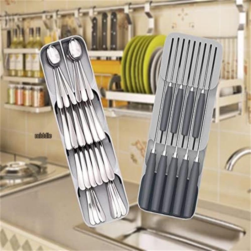 Compact Cross-border Knife & Cutlery Drawer Organizer