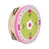 15cm Wooden Handheld Tambourine Hand Drum Bell Musical Percussion Instrument Toy Gift(3#)