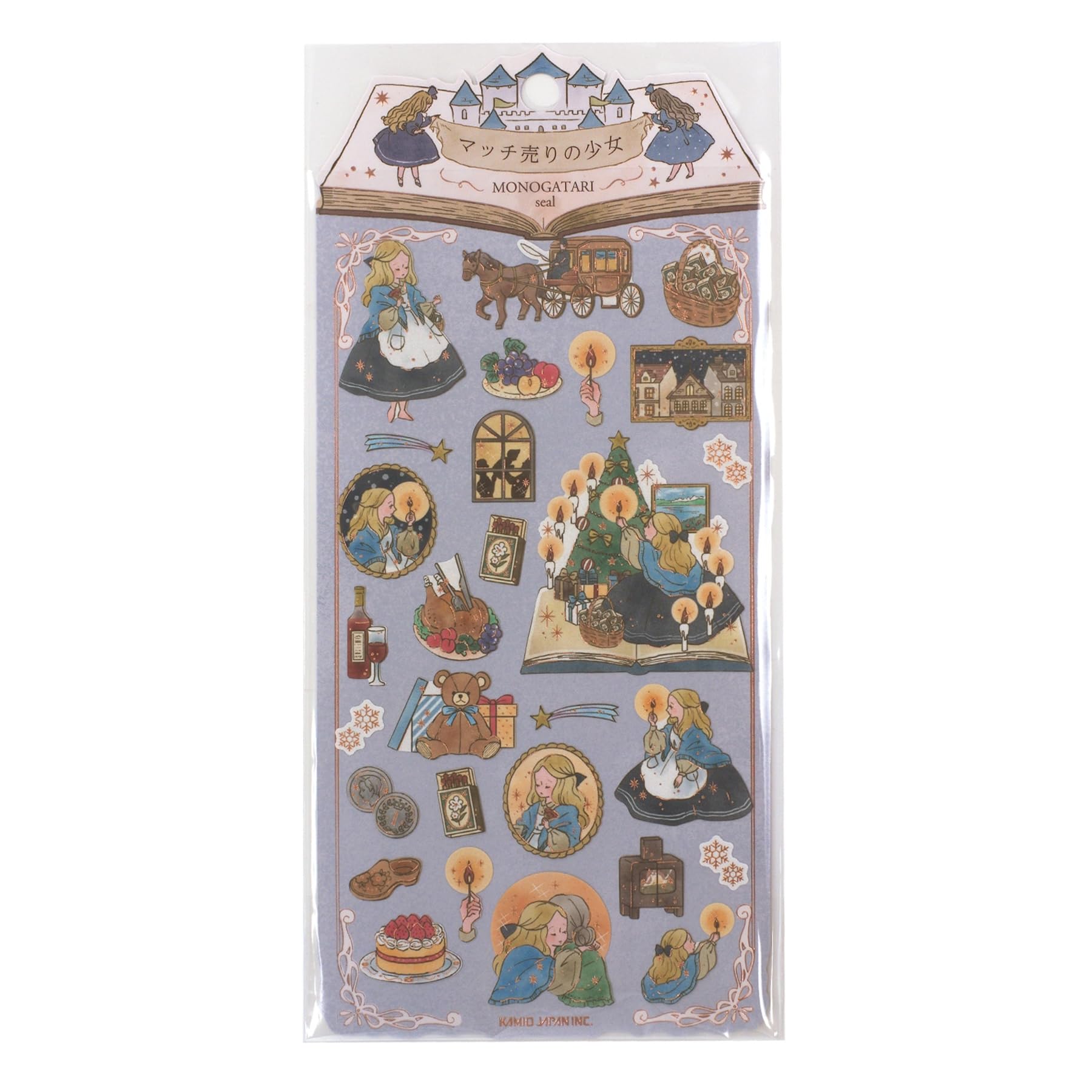 

MONOGATARI Little Match Girl Kamio Japan Deco Stickers Cute Goods Mail Order [Sticker Sheet] SEAL/The