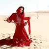 Yunnan Sanya Fairy Beach Red Dress - Women's Long Slimming Desert Travel Outfit