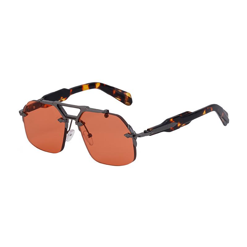 JYL TS Men's Steampunk Rimless - Square Driving Sun-Protective Shades ZS-98212