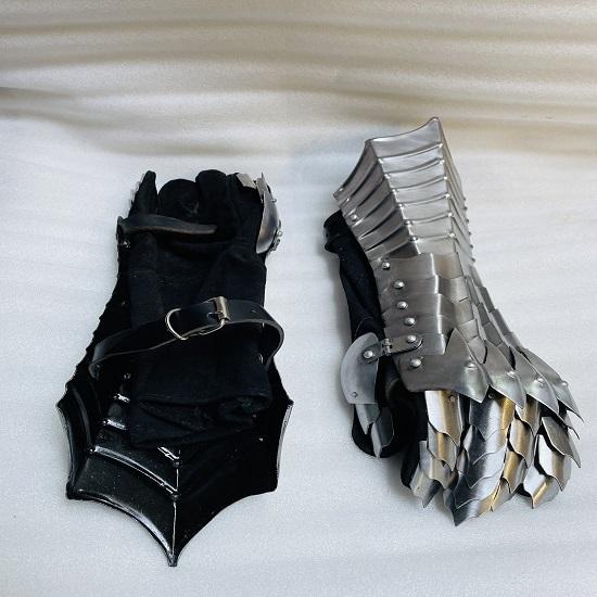 Medieval Gauntlets Nazgul Steel Armor Gloves Crusader Lerp Cosplay