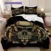 Skull Art Set Threepiece Set 1 Duvet Cover 2 Pillowcase Without Core Bedding Set Duvet Cover And Pillowcase Soft And Comfortable